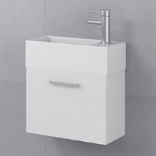 Kudos 490mm White Wall Hung Single Vanity