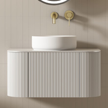 Joslin 750mm Wall Hung Single Vanity with Stone Countertop