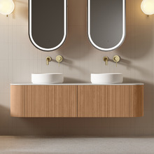 Joslin 1500mm Wall Hung Double Vanity with Stone Countertop
