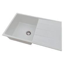 Ontario 800mm Single Granite Kitchen Sink with Drainer