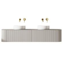 Joslin 1800mm Wall Hung Double Vanity with Stone Countertop
