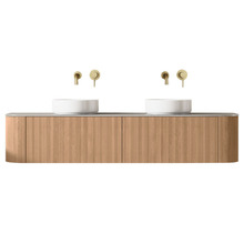 Joslin 1800mm Wall Hung Double Vanity with Stone Countertop