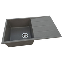 Ontario 800mm Single Granite Kitchen Sink with Drainer