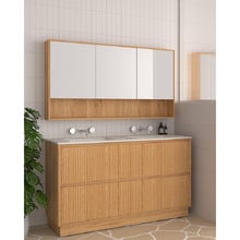 Stratford 1500mm Light Wood Freestanding Double Vanity
