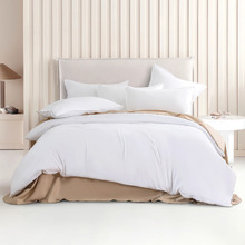 White Brett Vintage Washed Microfibre Quilt Cover Set