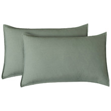 Brett Vintage Washed Microfibre Standard Pillowcases (Set of 2)