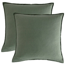 Brett Vintage Washed Microfibre European Pillowcases (Set of 2)