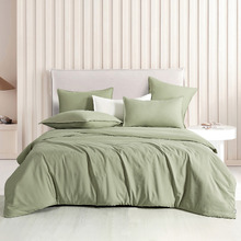 Eucalypt Brett Vintage Washed Microfibre Quilt Cover Set