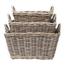 3 Piece Columbia Tapered Rattan Basket Set