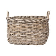 Moroc Herringbone Rattan Basket