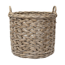 Lido Herringbone Rattan Basket