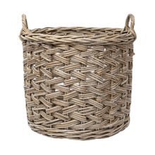 Lido Herringbone Rattan Basket