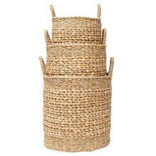 3 Piece Marbella Seagrass & Hyacinth Basket Set