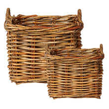 2 Piece Alamo Kubu Rattan Basket Set