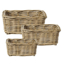 3 Piece Lexington Kubu Rattan Basket Set