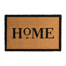 Black Sloane Home Coir Doormat