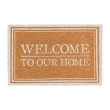 Ivory Oxford Welcome Home Coir Doormat