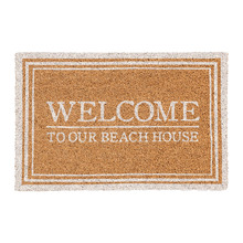 Ivory Oxford Welcome Beach Coir Doormat