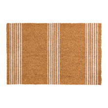 Ivory Ticking Three Stripe Coir Doormat