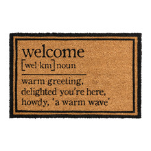 Smithsonian Vintage-Style Coir Doormat