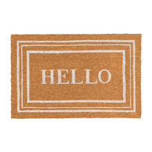 Ivory Polo Hello Coir Doormat