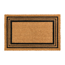 Black Charterhouse Triple Coir Doormat