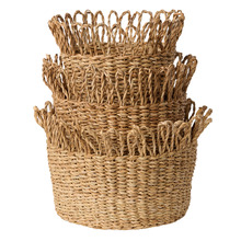 3 Piece Botanic Seagrass Basket Set