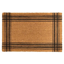 Ticking Criss Coir Doormat