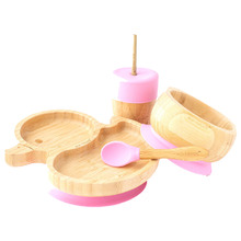 Eco Rascals 4 Piece Duck Bamboo & Silicone Dinner Set