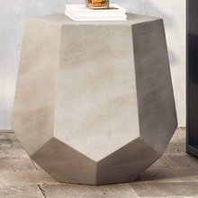 Grey Kate Hexagon Shaped Side Table