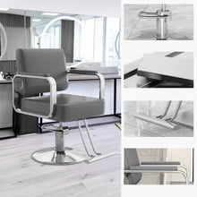 Veronica Faux Leather Salon Chair