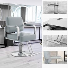 Veronica Faux Leather Salon Chair