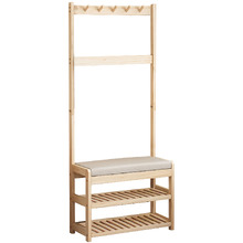 Gatsby Pine Wood Entryway Hall Tree