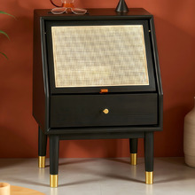 Jacque Oak Wood Bedside Table