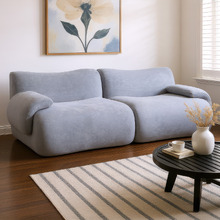 Luna 2 Seater Teddy Fleece Compressed Modular Sofa