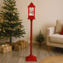 Barlow Snowman & Santa LED Christmas Lamp Post
