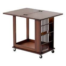 Maeve Foldable Bamboo Kitchen Trolley