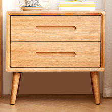 Suri American Oak Wood Bedside Table