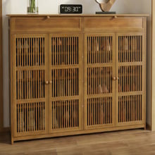 Ollie 4 Door Bamboo Shoe Storage Cabinet