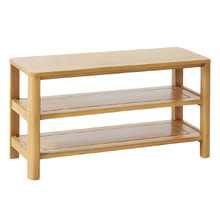 Lulu Oak Wood Shoe Storage Bench