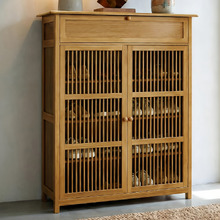 Ollie 2 Door Bamboo Shoe Storage Cabinet
