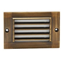 Black 11.4cm Cast Brass Step Light