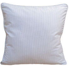 Pinstripe Cotton-Blend Cushion Cover