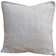 Pinstripe Cotton-Blend Cushion Cover