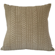 Oyster Chevron Cotton Cushion Cover