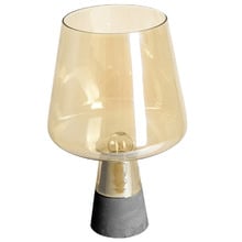 Hurricane Glass & Concrete Table Lamp