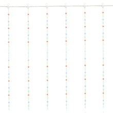 2M Multi-Coloured LED Curtain Lights