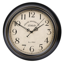 Brown Classic Metal Wall Clock