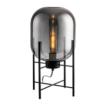 Industrial Metal & Glass Table Lamp