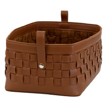 Ramonde Faux Leather Storage Basket